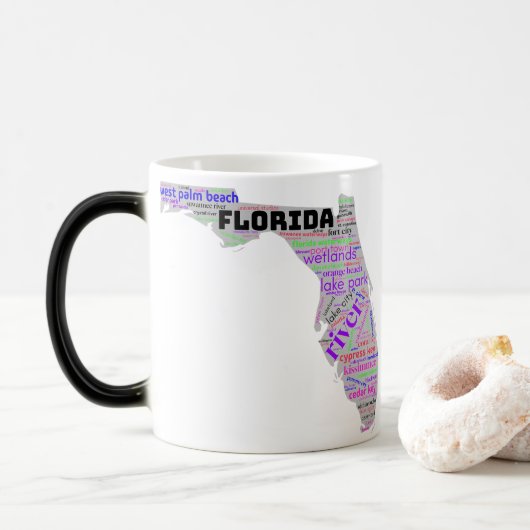 Mug Magique Floride - Sunshine State (Avec donut)