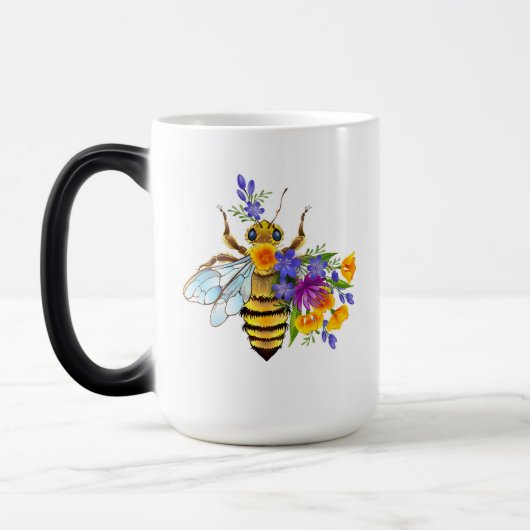 Mug Magique Flower bee with wild plants (Gauche)