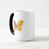 Mug Magique Flower Butterfly with Yellow California Poppy (Devant gauche)