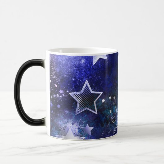 Mug Magique Fond spatial avec étoiles (Gauche)