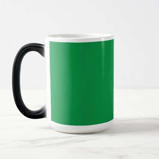 Mug Magique Fond vert avec bordure blanche pour une esthétique (Gauche)
