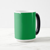 Mug Magique Fond vert avec bordure blanche pour une esthétique (Devant droit)