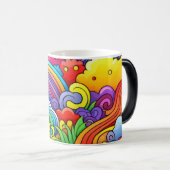 Mug Magique Fonds arc-en-ciel (Devant droit)