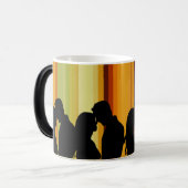 Mug Magique Forever in Love : Romantic Couple Silhouette (Devant gauche)