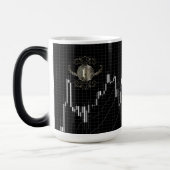 Mug Magique Forex Chandlestico Graphique Avec Pièce Bitcoin Or (Gauche)