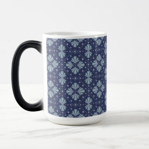Mug Magique Formes géométriques bleues motif