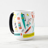 Mug Magique Fournitures Doodle Art (Devant gauche)