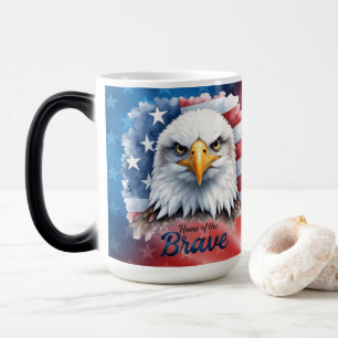 Mug Magique Foyer de l'Aigle américain courageux
