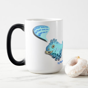 Mug Magique frappée, bande dessinée, autocollante, qui suis-je