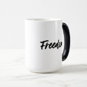 Mug Magique Freedom. Minimalist Black (Devant droit)