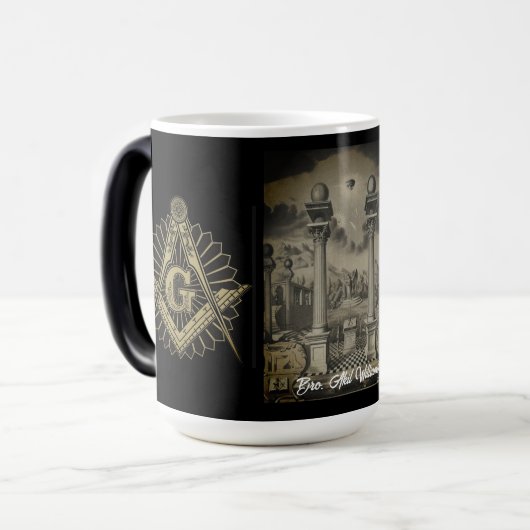 Mug Magique Freemason (Devant gauche)