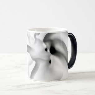 Mug Magique Frozen : Abstrait gris, blanc et noir