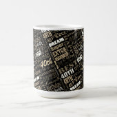 Mug Magique Fun 40e anniversaire fête Monogramme personnalisé (Centre)