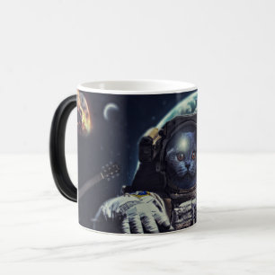 Mug Magique Funny Astronaut Shorthair Cat dans l'espace