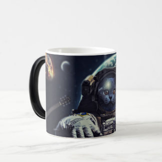 Mug Magique Funny Astronaut Shorthair Cat dans l'espace