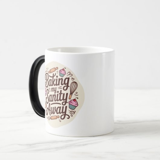 Mug Magique Funny Baking Quote Typography Design (Devant gauche)