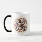 Mug Magique Funny Baking Quote Typography Design (Gauche)