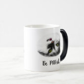 Mug Magique Funny Chat positif personnalisable (Devant droit)