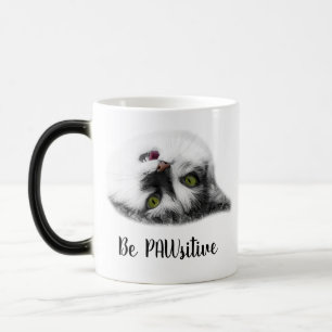 Mug Magique Funny Chat positif personnalisable