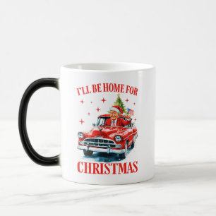 Mug Magique Funny Père Noël Trump équitation Camion Rouge Joye