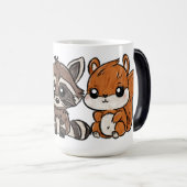 Mug Magique Furry Friends Raccoon, Fox et Squirrel (Devant droit)