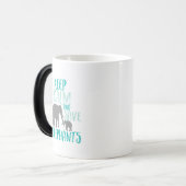 Mug Magique Gardez le calme et sauvez les éléphants Activiste  (Devant gauche)