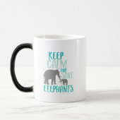 Mug Magique Gardez le calme et sauvez les éléphants Activiste  (Gauche)