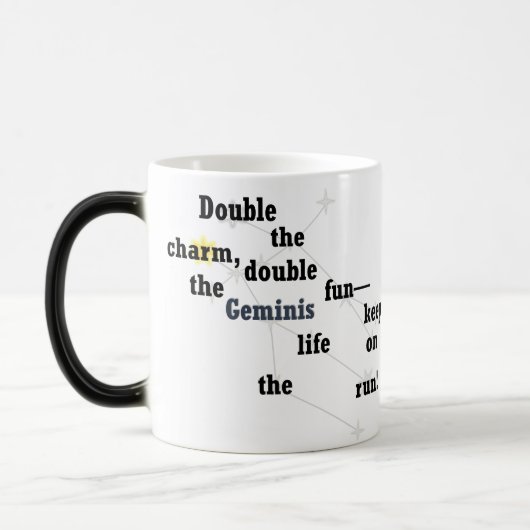 Mug Magique Gemini Fun & Inspiration Design pour un usage quot (Gauche)