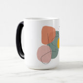 Mug Magique Géométrique, abstrait, minimale, moderne, pastel, (Devant gauche)