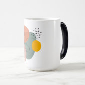 Mug Magique Géométrique, abstrait, minimale, moderne, pastel, (Devant droit)