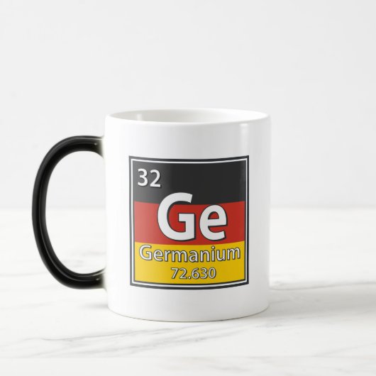 Mug Magique Germanium - Allemagne Drapeau allemand Science (Gauche)