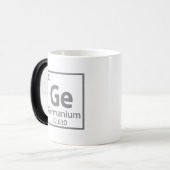 Mug Magique Germanium - Tableau périodique scientifique allema (Devant gauche)
