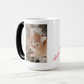 Mug Magique Ginger kitten photo, best therapist,  (Devant gauche)