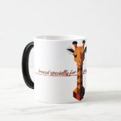 Mug Magique Girafe isométrique (Devant gauche)