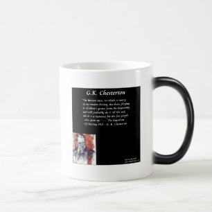 Mug Magique GK Chesterton & Ligne de livre d'ouverture