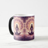 Mug Magique Glowing Mandala Meditation Woman       (Devant gauche)