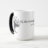 Mug Magique Gobelet avec des ailes de papillon (Devant gauche)