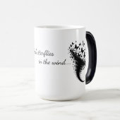 Mug Magique Gobelet avec des ailes de papillon (Devant droit)