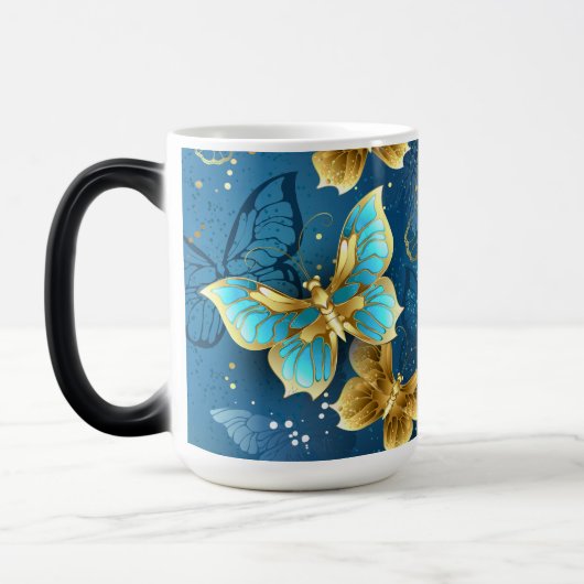 Mug Magique Golden butterflies (Gauche)