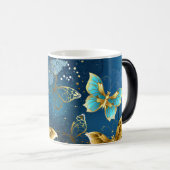 Mug Magique Golden butterflies (Devant droit)