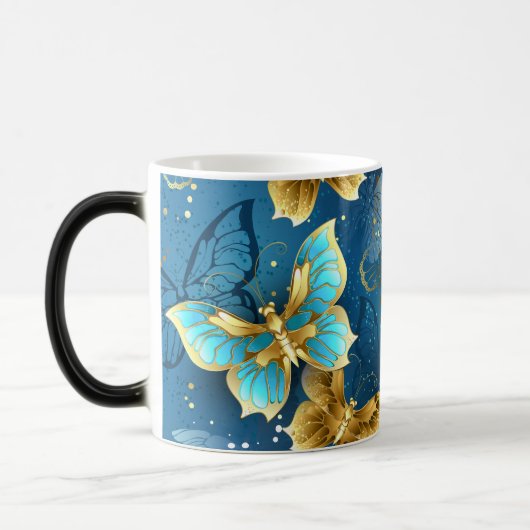 Mug Magique Golden butterflies (Gauche)