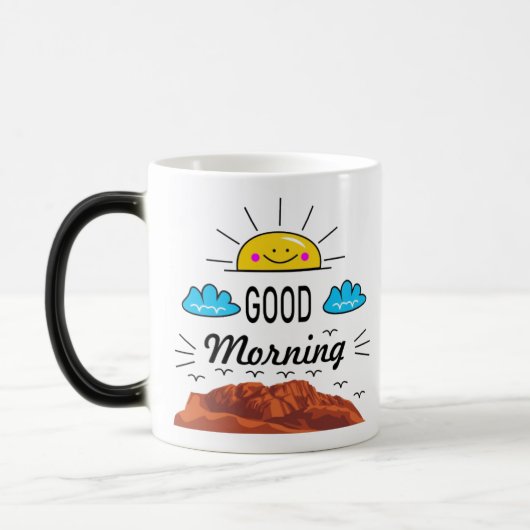 Mug Magique Good Morning Sunrise on Hill – Inspiring Morning (Gauche)