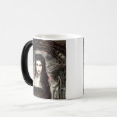 Mug Magique Gothique Steampunk Fallen Angel AI Art (Devant gauche)