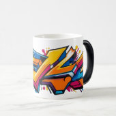Mug Magique Graffiti urbain coloré (Devant droit)