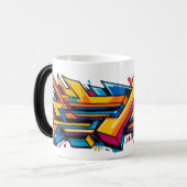 Mug Magique Graffiti urbain coloré (Devant gauche)