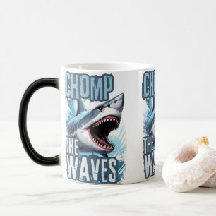 Mug Magique Graffiti urbain pour la coupe de requins noirs et