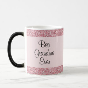 Mug Magique Grand-mère Rose Gold Parties scintillant Meilleure