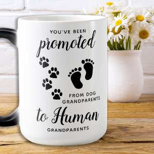 Mug Magique Grand-Parents De Chiens Promus À Grand-Mère Humain