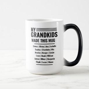 Mug Magique Grand-père avec les noms des petits-enfants