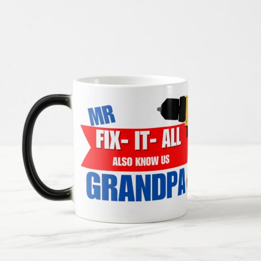MUG MAGIQUE GRANDPA RÉGLER TOUT (Gauche)